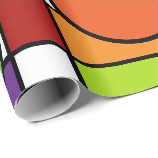 Modern net uit de middeleeuwen cadeaupapier (Rol Hoek)