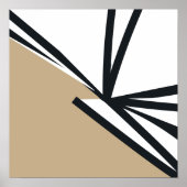 Modern neutraal Abstract Poster (Voorkant)