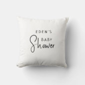 Modern neutraal Baby shower Kussen (Voorkant)