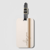 Modern neutraal bagagelabel (Voorkant (verticaal))