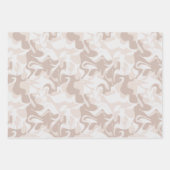 Modern neutraal marmer inpakpapier vel (Voorkant 3)