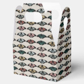 Modern neutraal vlinders tuin patroon bedankdoosjes (Geopend)