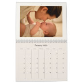 Modern Neutral Baby Birth Announcement 2026 Kalender (Jan 2026)
