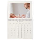 Modern Neutral Baby Birth Announcement 2026 Kalender (Mar 2026)