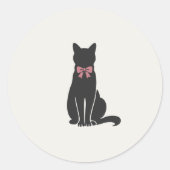 Modern Neutral Cat Seal Sticker (Voorkant)