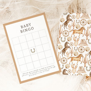 Modern Neutral Rodeo Baby shower Baby Bingogame