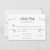 Modern Neutral RSVP Wedding Response Card Design (Devant)