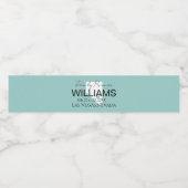 Modern Nevada Map Personalized Family Reunion Waterfles Etiket (Enkel label)