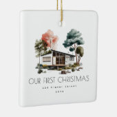 Modern New Home Eerste Kerstvakantie Ornament (Rechts)