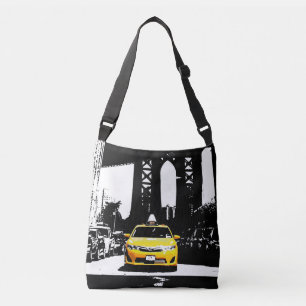 Modern New York City Nyc Yellow Taxi Brooklyn Crossbody Tas