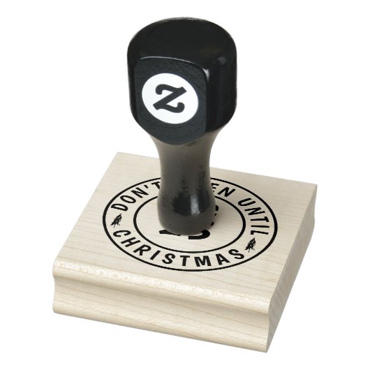 Modern Niet openen tot Kerstmis Rubberstempel (Stempel)