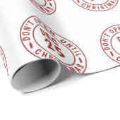 Modern Niet openen tot Kerststempel Cadeaupapier (Rol Hoek)