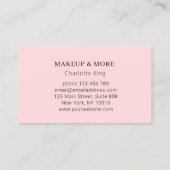 Modern, nieuwe foto visitekaartje (Achterkant)