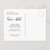 Modern nieuwjaar Verloving | Adventures Script Fun Aankondigingskaart (Achterkant)