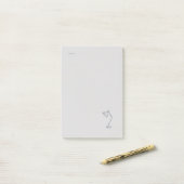 Modern Nocturnal Scholar Aesthetic/Night Lamp Post-it® Notes (Op bureau)