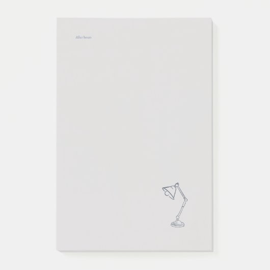 Modern Nocturnal Scholar Aesthetic/Night Lamp Post-it® Notes (Voorkant)