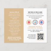 Modern Notaris Openbare Profielfoto QR-code Goud Flyer (Achterkant)