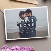 Modern Nothing Fancy Just Love Photo Save the Date