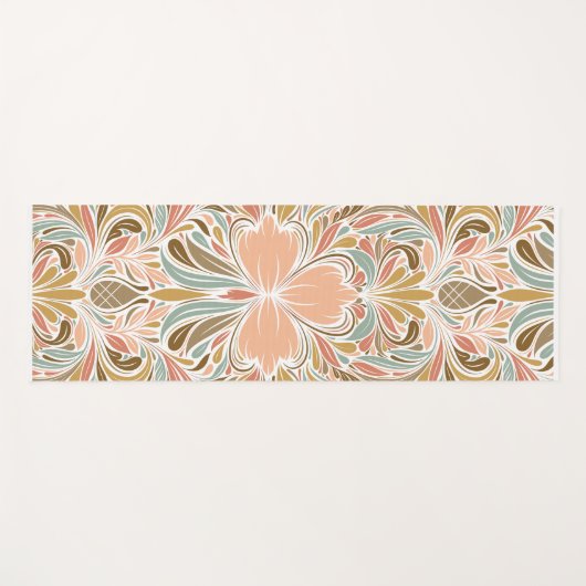 Modern Nouveau Boho Pattern Yogamat (Voorkant (horizontaal))