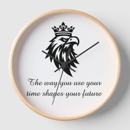 "Modern Number Line Wall Clock Home and Office (Voorkant)