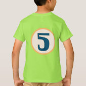 Modern nummer 5 T-shirt (Achterkant)