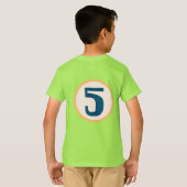Modern nummer 5 T-shirt (Achterkant volledig)