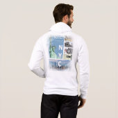 Modern Nyc Manhattan New York City Vrijheidsbeeld Hoodie (Achterkant volledig)