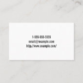 Modern Obstetricisch Visitekaartje (Achterkant)