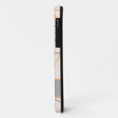 Modern Ochre en Grey Geometric Lines Case-Mate iPhone Case (Achterkant/links)