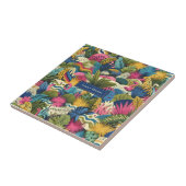 Modern oerwoud Morris kunst Tegeltje (Zijkant)