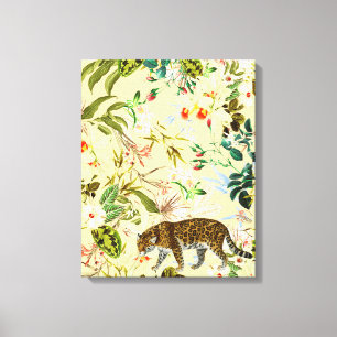 modern Oerwoud - Tropisch Canvas Afdruk