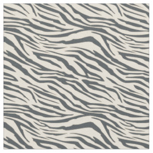 Modern Off-Zwart Ivoor Zebra Patroon Stof