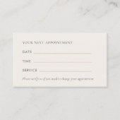 Modern Office Appointment Card Visitekaartje (Voorkant)