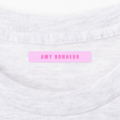 Modern ogende namen | Roze & Paarse Iron-on Labels (Aangebracht)