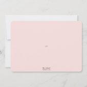 Modern Oh Girl Blush Tropical Greenery Baby shower Kaart (Achterkant)