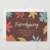 Modern oktober laat vriendschappelijk eten kaart (Voorkant)