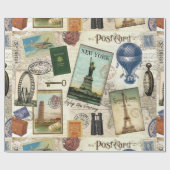 modern oldtimers cadeaupapier (Vlak)