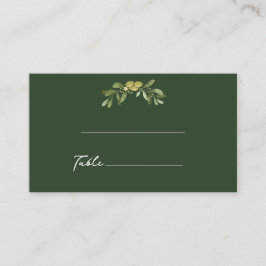 Modern Olive Green Plaatskaartje