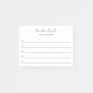 Modern om te doen lijst blauw selectievakje gevoer post-it® notes