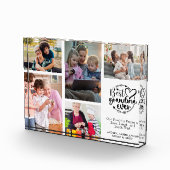 Modern Oma Grid Keepsake Gift Fotoblokken (Rechts)