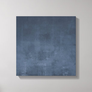 Modern ombre Navy Blue rustic abstract Canvas Afdruk