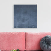 Modern ombre Navy Blue rustiek abstract Canvas Afdruk (Insitu (Woonkamer))