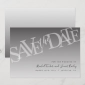 Modern Ombre Wedding Save the Date Invitation Feestdagenkaart (Voorkant / Achterkant)
