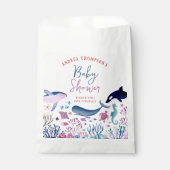 Modern Onder het Zee Genderneutraal Baby shower Bedankzakje (Voorkant)