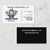 Modern onderhoud Handyman Visitekaartje (Voorkant / Achterkant)