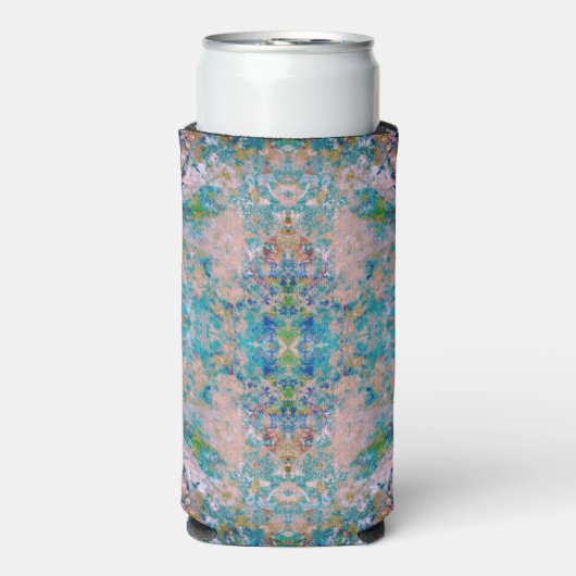 Modern one of a kind Abstract met Sangria kleuren (Seltzer Voorkant)