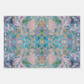 Modern one of a kind Abstract met Sangria kleuren Inpakpapier Vel (Voorkant 3)