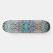 Modern one of a kind Abstract met Sangria kleuren Skateboard (Horizontaal)