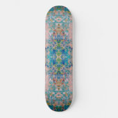 Modern one of a kind Abstract met Sangria kleuren Skateboard (Voorkant)