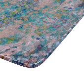 Modern one of a kind Abstract met Sangria kleuren Snijplank (Hoek)